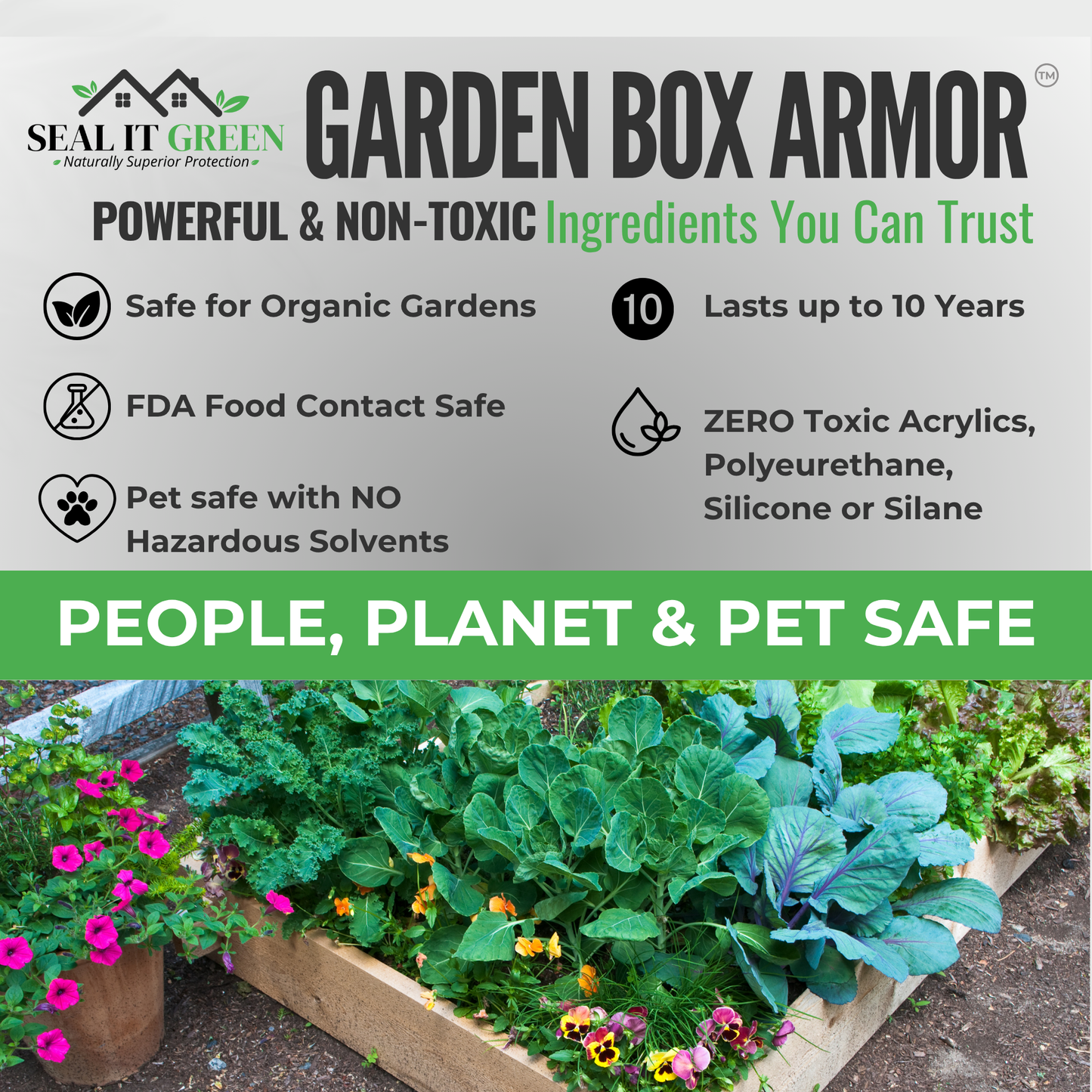 Garden Box Armor™ Plant Based Wood Sealer 600-800 SF