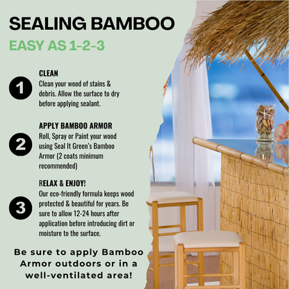 Bamboo Armor™ Plant-Based Wood Sealer - 5 Gallon