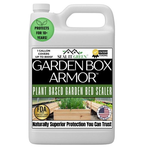 Garden Box Armor™ Plant Based-FDA Food Contact Safe Raised Bed Garden Sealer