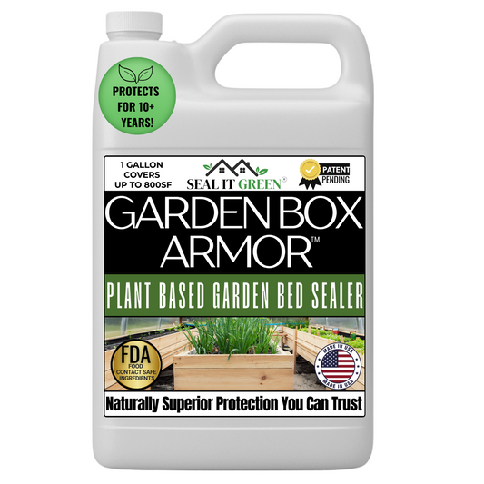 Garden Box Armor™ Plant Based-FDA Food Contact Safe Raised Bed Garden Sealer