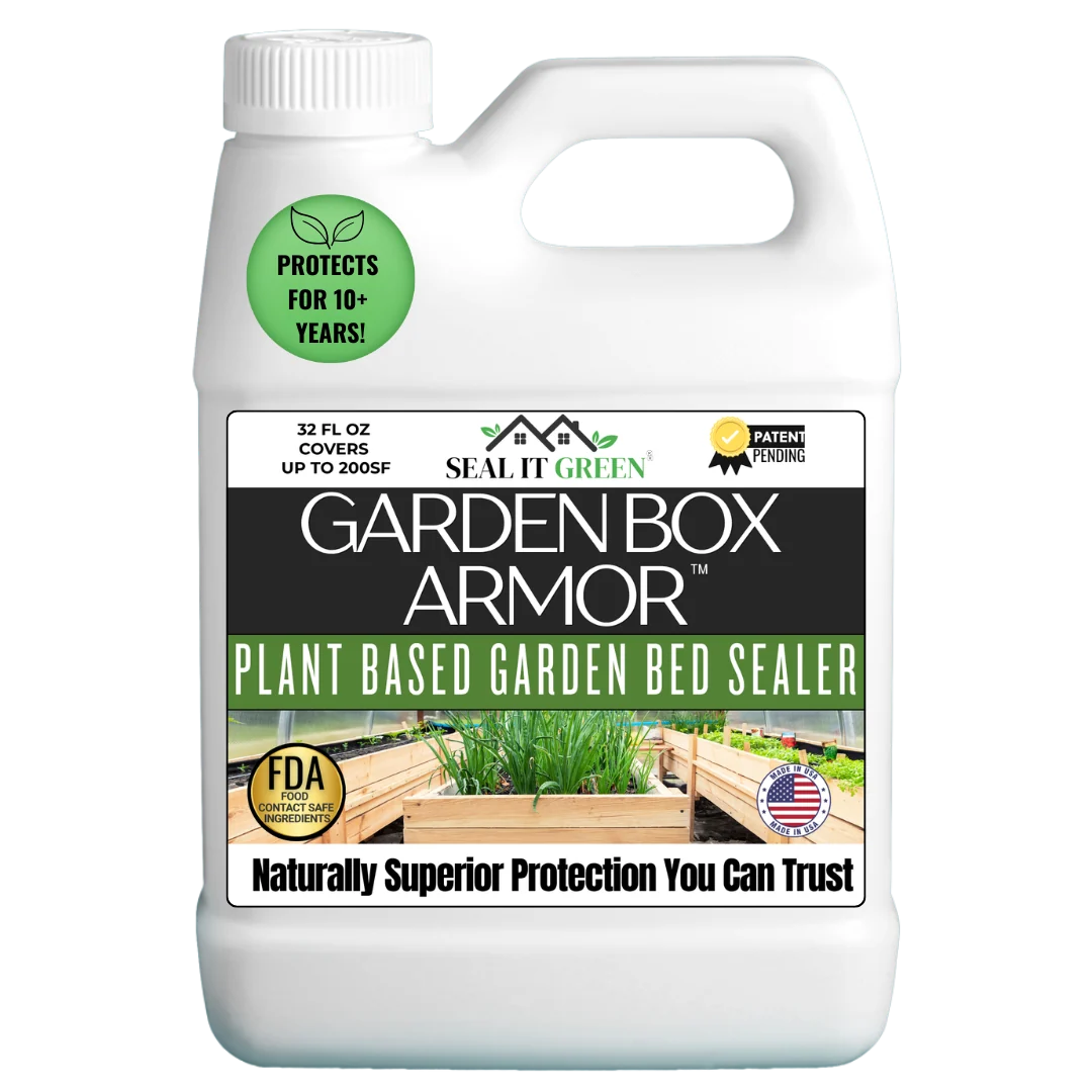 Garden Box Armor™ Plant Based-FDA Food Contact Safe Raised Bed Garden Sealer