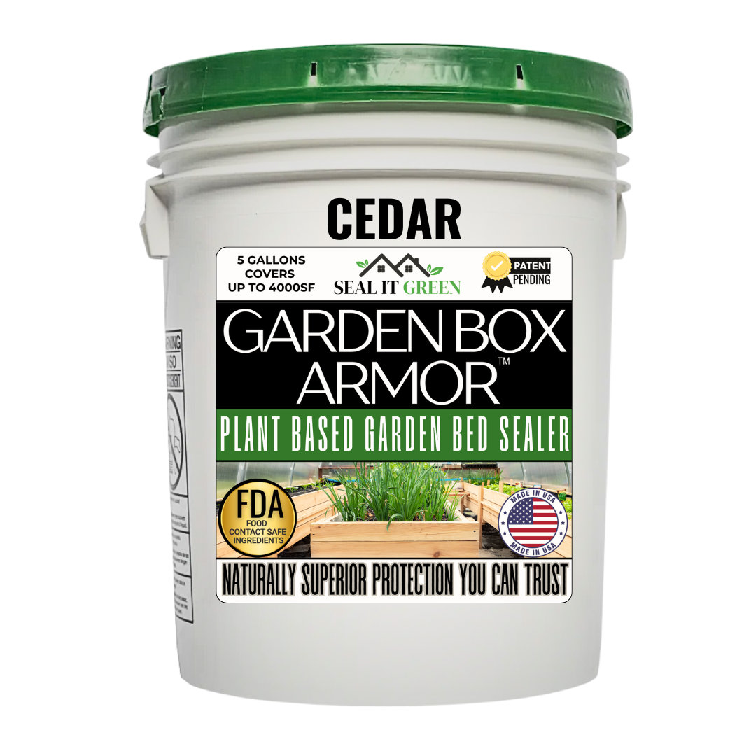 Garden Box Armor™ Plant Based-FDA Food Contact Safe Raised Bed Garden Sealer