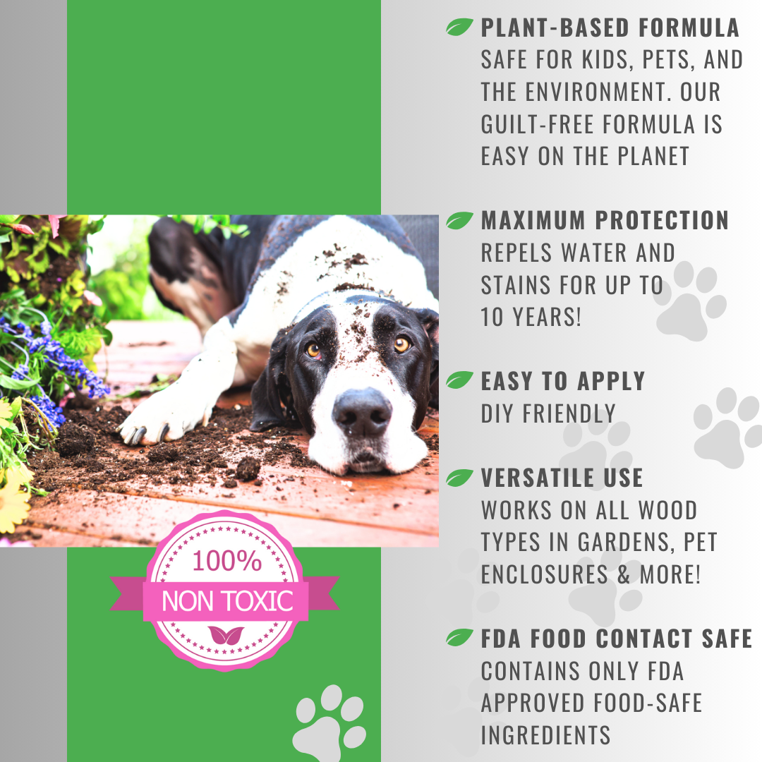 Garden Box Armor™ Plant Based-FDA Food Contact Safe Raised Bed Garden Sealer