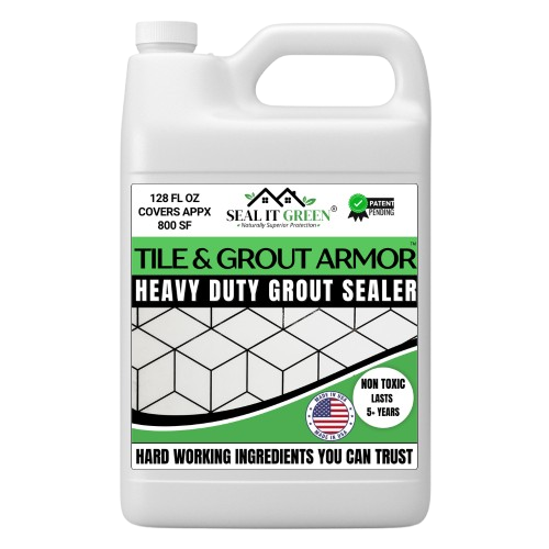 A picture of a Tile and grout sealer container. Photo of a Tile floor sealant bottle.