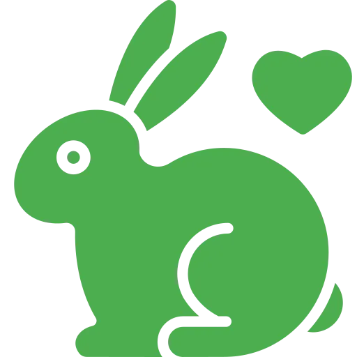 a green rabbit