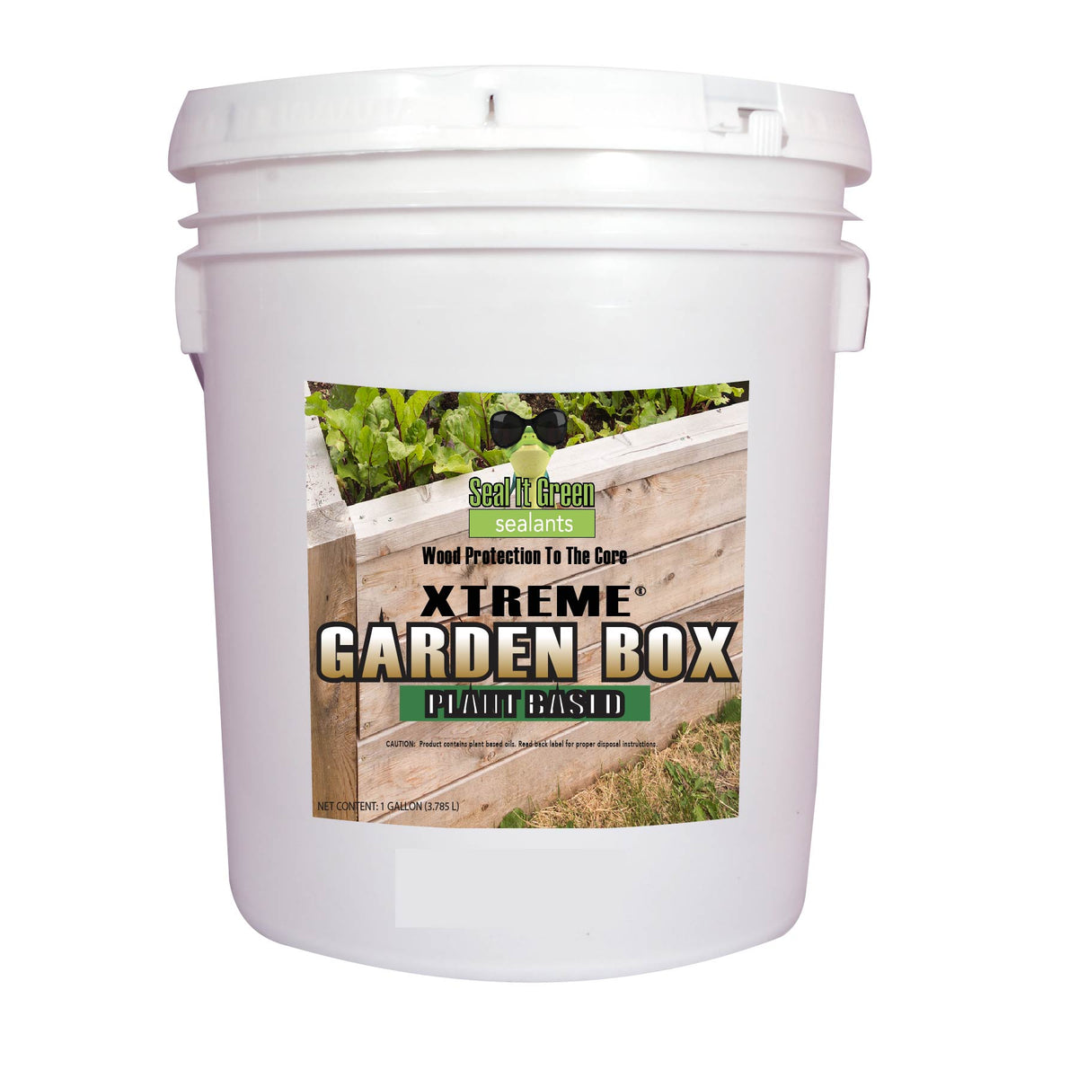 Seal It Green Garden Box 5 Gallon Pails Of Wood Stain Safe For Vegetable Garden.  Plant And Pet Safe