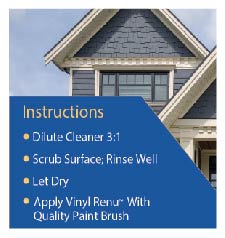 Infographic With Instructions For Restoring Faded Vinyl Siding